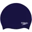 Speedo Junior Plain Moulded Silicone Cap Navy